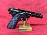 Ruger MKIV 22/45 LITE 22LR GUN CANDY 43954 HOGUE BLK/PURPLE G10 22 LR (43954) Lipsey's Exclusive