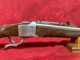 Ruger No. 1 - K1S Sporter - 35 Whelen - 22" Barrel - Stainless - High Grade Walnut - Lipsey's Exclusive (21347) - 4 of 10