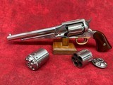 Cimarron 1858 Remington Army .44 Cal. Black Powder Percussion 7 1/2" SS comes with two Buffalo Arms Cartridge Conversion Cylinders in 45 ACP and - 1 of 8