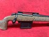 Bergara B-14 HMR 7mm PRC 5+1, 24" Black Cerakote Threaded Barrel Black/Brown Speckled Adj HMR Mini-Chassis Synthetic Stock (B14LM3713) - 3 of 10