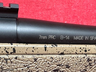 Bergara B-14 HMR 7mm PRC 5+1, 24" Black Cerakote Threaded Barrel Black/Brown Speckled Adj HMR Mini-Chassis Synthetic Stock (B14LM3713) - Image 4 of 10