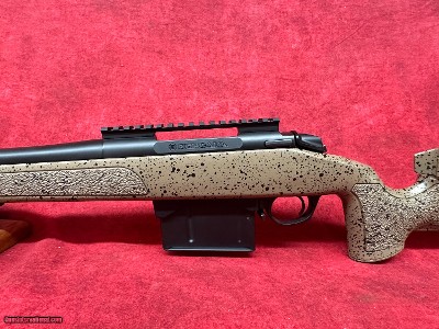 Bergara B-14 HMR 7mm PRC 5+1, 24" Black Cerakote Threaded Barrel Black/Brown Speckled Adj HMR Mini-Chassis Synthetic Stock (B14LM3713) - Image 9 of 10