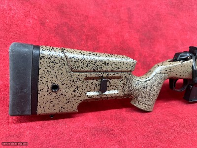 Bergara B-14 HMR 7mm PRC 5+1, 24" Black Cerakote Threaded Barrel Black/Brown Speckled Adj HMR Mini-Chassis Synthetic Stock (B14LM3713) - Image 2 of 10