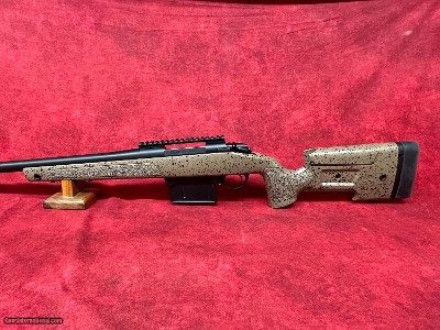Bergara B-14 HMR 7mm PRC 5+1, 24" Black Cerakote Threaded Barrel Black/Brown Speckled Adj HMR Mini-Chassis Synthetic Stock (B14LM3713) - Image 7 of 10