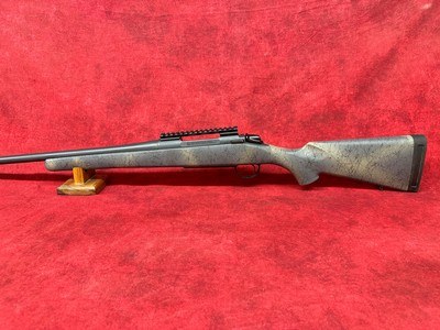 Bergara Rifles B-14 Wilderness Ridge 300 Win Mag 3+1 24" Threaded Sniper Gray Cerakote Barrel/Rec, SoftTouch Woodland Camo Synthetic Stock - Image 6 of 9