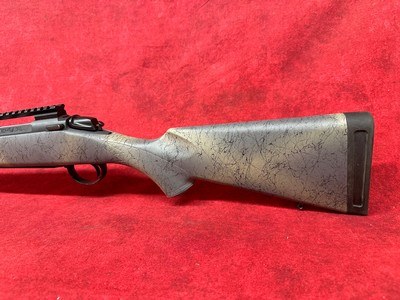 Bergara Rifles B-14 Wilderness Ridge 300 Win Mag 3+1 24" Threaded Sniper Gray Cerakote Barrel/Rec, SoftTouch Woodland Camo Synthetic Stock - Image 7 of 9