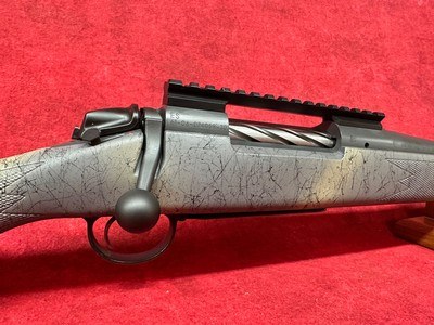 Bergara Rifles B-14 Wilderness Ridge 300 Win Mag 3+1 24" Threaded Sniper Gray Cerakote Barrel/Rec, SoftTouch Woodland Camo Synthetic Stock - Image 3 of 9
