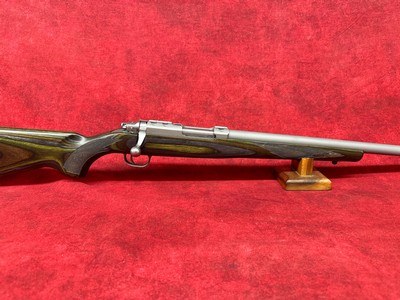 Ruger 77/17 17 WSM 6+1 18.50" Threaded Barrel, Matte Stainless Steel, Green Mountain Laminate Stock (7219)