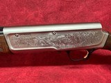 Browning A5 Ultimate 12 Gauge 28" Barrel 3" 4+1, Blued Barrel, Engraved Satin Nickel Finished Receiver (0118203004) - 8 of 9