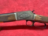 Browning BL-22  Nickel Grade II 22 LR 15+1, 20" Polished Blued Barrel, Satin Nickel Finished Engraved Receiver, Grade II Satin Black Walnut Stock - 8 of 9