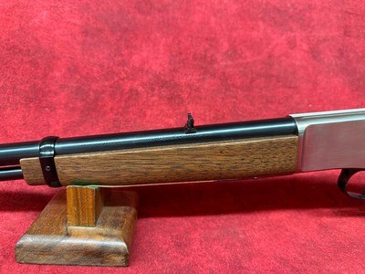 Browning BL-22 Nickel Grade I 22 LR 15+1 20" Blued Barrel, Satin Nickel Steel Receiver, Satin Black Walnut/ Wood Stock (024107102) - Image 9 of 9