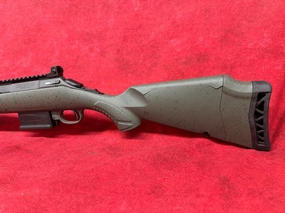 Ruger American II Scout 308 Win 16.10" Cobalt Cerakote Threaded Barrel Green Splatter Adj LOP Stock (46967) - Image 7 of 9