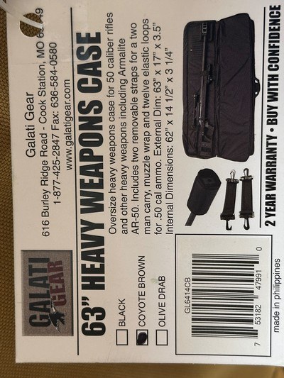 Galati Gear 63" Heavy Weapons Case Coyote Brown - Image 3 of 3