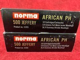 Norma African PH 500 Jeffery Ammo 570 Grain Woodleigh Full Metal Jacket Full Metal Jacket Box of 10 (11315) - Image 2 of 4
