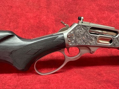 Marlin & CNC Custom 1895 SBL "Buffalo Trapper" .45-70 18.5" SS Barrel Limited Edition #97 of 300 "Buffalo Trapper" Engraving - Image 3 of 11