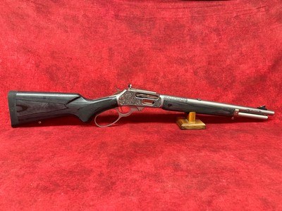 Marlin & CNC Custom 1895 SBL "Buffalo Trapper" .45-70 18.5" SS Barrel Limited Edition #97 of 300 "Buffalo Trapper" Engraving - Image 2 of 11