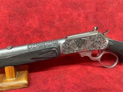 Marlin & CNC Custom 1895 SBL "Buffalo Trapper" .45-70 18.5" SS Barrel Limited Edition #97 of 300 "Buffalo Trapper" Engraving - Image 10 of 11