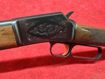 Browning BL-22 22 LR 15+1 20" Polished Blued Barrel, Polished Blued Steel Receiver, Gloss Black Walnut/ Wood Stock (024101103) - Image 7 of 8