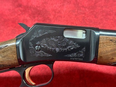 Browning BL-22 22 LR 15+1 20" Polished Blued Barrel, Polished Blued Steel Receiver, Gloss Black Walnut/ Wood Stock (024101103) - Image 3 of 8