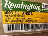 Remington 870 200 Year Commemorative Shotgun 12 Gauge, 28?, Walnut Stock, Blued Finish (81177) - 14 of 14