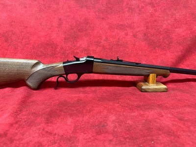 Winchester 1885 Low Wall Hunter 17 HMR  24" Brushed Polish Blued Octagon Barrel, Satin Walnut Stock (524100170) - Image 1 of 9