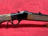 Winchester 1885 Low Wall Hunter 17 HMR  24" Brushed Polish Blued Octagon Barrel, Satin Walnut Stock (524100170) - Image 3 of 9