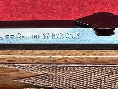 Winchester 1885 Low Wall Hunter 17 HMR  24" Brushed Polish Blued Octagon Barrel, Satin Walnut Stock (524100170) - Image 9 of 9
