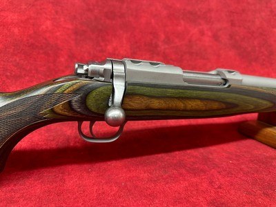 Ruger 7219 77/17 17 WSM 6+1 18.50" Threaded Barrel, Matte Stainless Steel, Integral Scope Mounts On Solid Steel Receiver, Green Mountain Laminate - Image 3 of 11