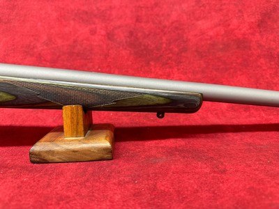 Ruger 7219 77/17 17 WSM 6+1 18.50" Threaded Barrel, Matte Stainless Steel, Integral Scope Mounts On Solid Steel Receiver, Green Mountain Laminate - Image 5 of 11