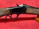 Winchester 1885 Low Wall Hunter 223 Rem 1rd 24" Polished Blued Octagon Barrelr, Grade III/IV Walnut Pistol Grip Stock (534293208) - 3 of 11