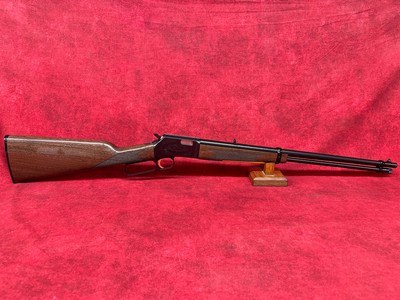 Browning BL-22 22 LR 15+1 20" Polished Blued Barrel, Polished Blued Steel Receiver, Gloss Black Walnut/ Wood Stock (024101103) - Image 1 of 8