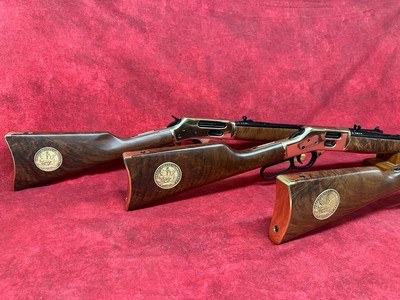 Henry First Strike Wisconsin Series Rifles 22lr, 44 mag, and 45-70 gov, Matching #54 or 250 Limited Editions. - Image 1 of 16