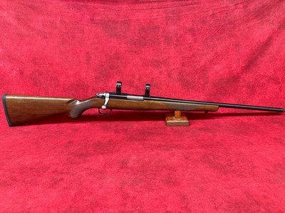 Ruger 77/17 17 WSM 6+1 20" Threaded Barrel, Blued Alloy Steel, American Walnut Stock (7222) - Image 1 of 17