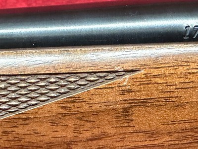 Ruger 77/17 17 WSM 6+1 20" Threaded Barrel, Blued Alloy Steel, American Walnut Stock (7222) - Image 12 of 17