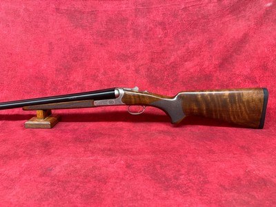 TriStar Bristol SxS Shotgun 16 Gauge 28" Barrel 2.75" Silver Engraved with 24K Gold Inlay Oiled Turkish Walnut Stock (38116) - Image 5 of 9