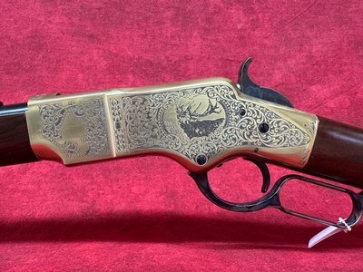 Uberti 1866 Yellowboy Deluxe Engraved .45 Colt 20in 10rd A-Grade Rifle (342341) - Image 9 of 13
