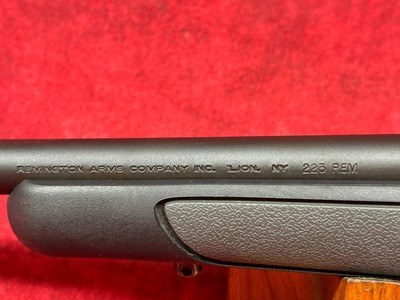 Remington 700 SPS .223 Rem 24" Matte Blue barrel and Black Synthetic stock with gray rubber inserts - Image 11 of 11