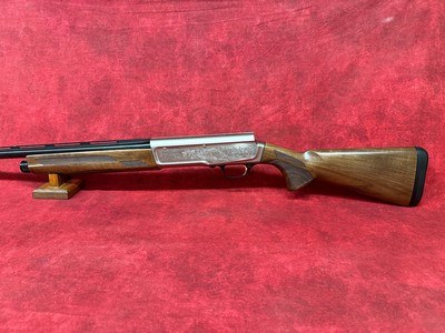 Browning A5 Ultimate 12 Gauge 28" Barrel 3" 4+1, Blued Barrel, Engraved Satin Nickel Finished Receiver (0118203004) - Image 7 of 11