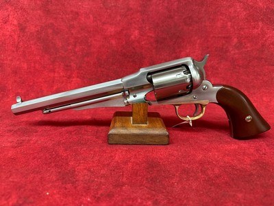 Uberti 1858 New Army Stainless Steel .44 Cal 8" Barrel Revolver (341020) - Image 5 of 7