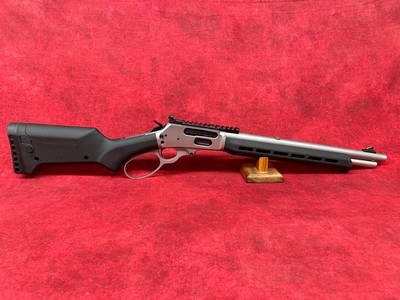 Marlin 1895 Trapper 45-70 Gov 5+1 16.17" Satin Threaded Barrel, Black Adjustable Magpul ELG Synthetic Stock (70912) - Image 1 of 9