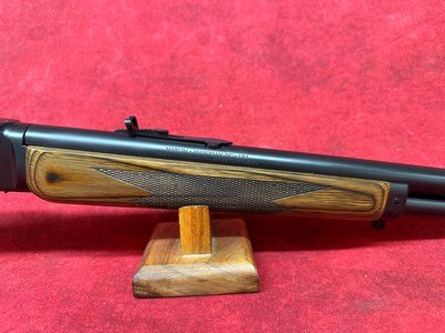 Marlin 1895 Gun Guide 45-70 Gov 6+1 19.10" Satin Blued Steel Threaded Barrel, Brown Laminate Stock (70456) - Image 4 of 10
