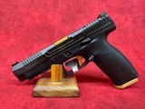 CZ-USA P-10 F Competition-Ready 9mm Luger 19+1 5" Stainless Steel Barrel, Black/Gold (95180) - Image 6 of 10