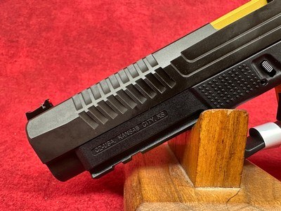 CZ-USA P-10 F Competition-Ready 9mm Luger 19+1 5" Stainless Steel Barrel, Black/Gold (95180) - Image 9 of 10