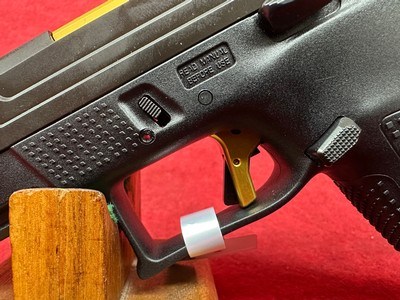 CZ-USA P-10 F Competition-Ready 9mm Luger 19+1 5" Stainless Steel Barrel, Black/Gold (95180) - Image 8 of 10