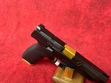 CZ-USA P-10 F Competition-Ready 9mm Luger 19+1 5" Stainless Steel Barrel, Black/Gold (95180) - Image 4 of 10