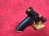 CZ-USA P-10 F Competition-Ready 9mm Luger 19+1 5" Stainless Steel Barrel, Black/Gold (95180) - Image 2 of 10