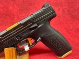 CZ-USA P-10 F Competition-Ready 9mm Luger 19+1 5" Stainless Steel Barrel, Black/Gold (95180) - Image 7 of 10