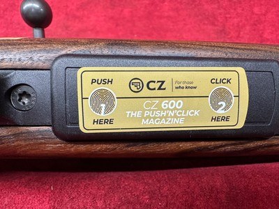 CZ-USA 600 ST2 American High Grade 6.5 Creedmoor 24" Threaded Dark++ Walnut (07717) - Image 8 of 12