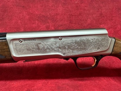 Browning A5 Ultimate 12ga 26" 3" 4+1, Blued Barrel, Engraved Satin Nickel Receiver, Grade III Turkish Walnut Stock (0118203005) - Image 8 of 9