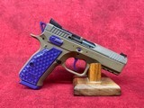 CZ Shadow 2 Compact PBJ Tan / Purple 9mm 4" Barrel 15-Rounds (91252-PBJ) - Image 1 of 8